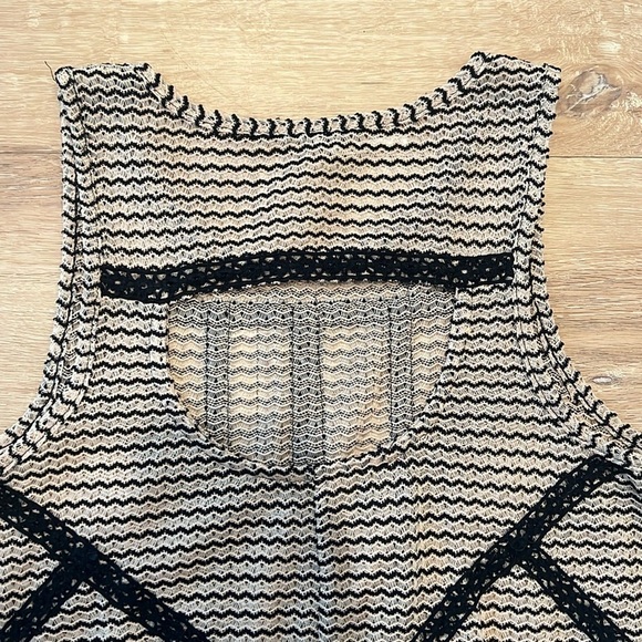 Free People Lace and Stripe Peplum Tank Size XS - Picture 7 of 9